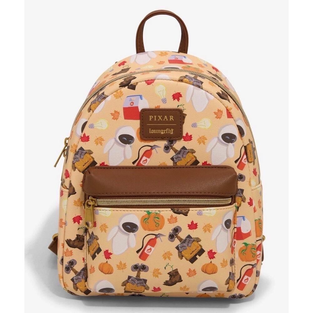 Loungefly Disney Pixar WALL-E & Eve Fall Icons Mini Backpack NWT